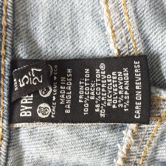 NWT "REWASH" Super High Rise Distressed Vintage Revival Skater Short Size 5/27 - Picture 6 of 8